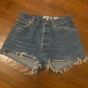 Re/done Levi's jean shorts, size 24